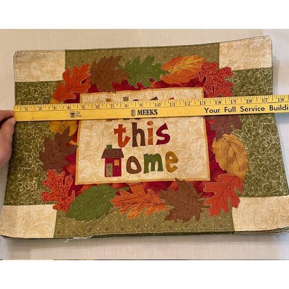 Tapestry Fall Place Mats 13"x17" Set of 8 - Picture 2 of 9